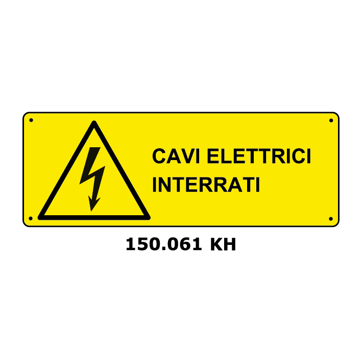 Targa CAVI ELETTRICI INTERRATI - Trust Print