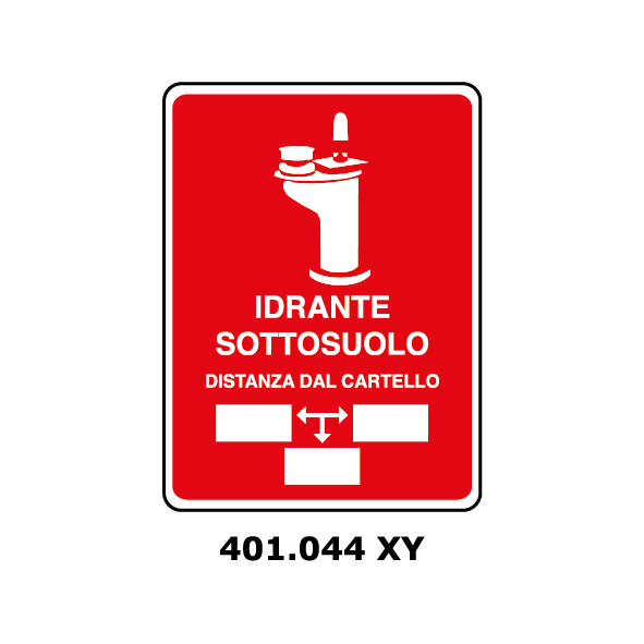 Targa IDRANTE SOTTOSUOLO - Trust Print
