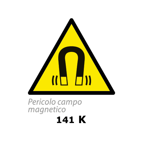Targa PERICOLO CAMPO MAGNETICO - Trust Print