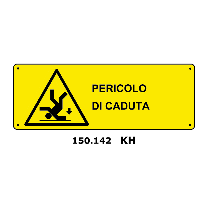 Targa PERICOLO DI CADUTA - Trust Print