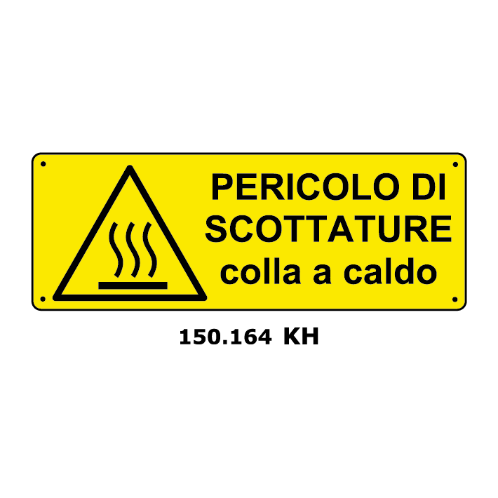 Targa PERICOLO DI SCOTTATURE - Trust Print