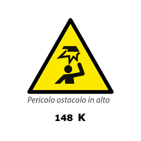 Targa PERICOLO OSTACOLO IN ALTO - Trust Print