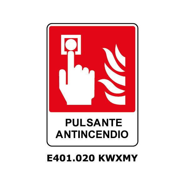 Targa PULSANTE ANTICENDIO - Trust Print