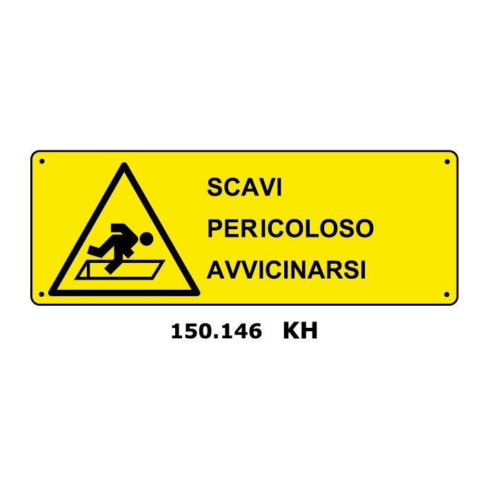 Targa SCAVI PERICOLOSO AVVICINARSI - Trust Print