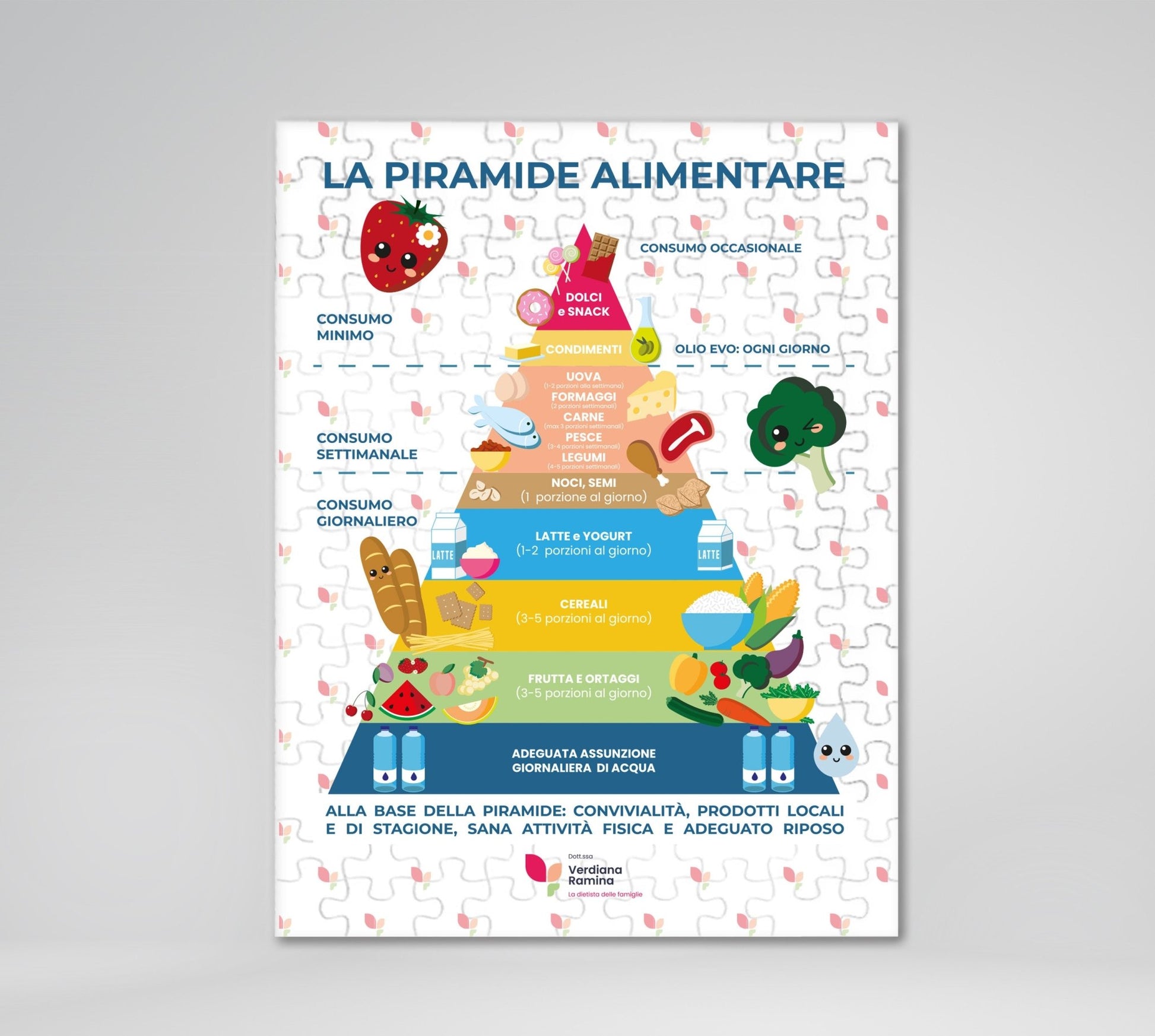 Puzzle  PIRAMIDE ALIMENTARE  - by VERDIANA RAMINA - Trust Print