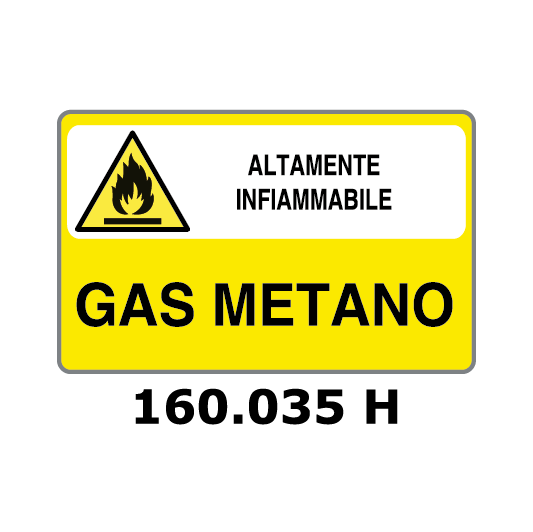 Targa ALTAMENTE INFIAMMABILE GAS METANO - Trust Print