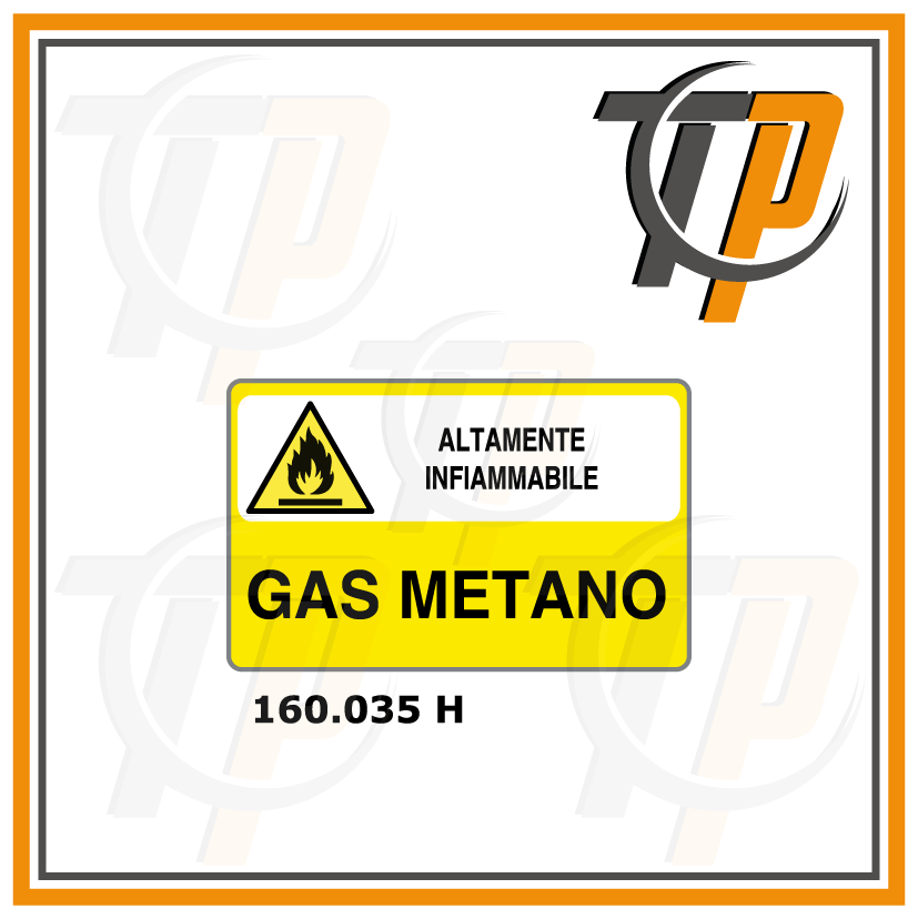 Targa ALTAMENTE INFIAMMBILE GAS METANO - Trust Print