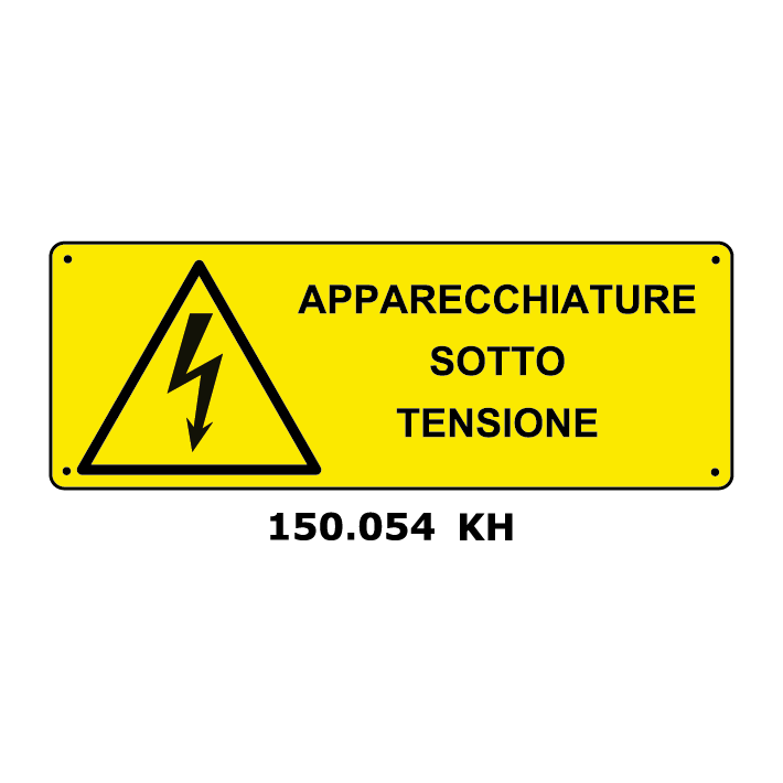 Targa APPARECCHIATURE SOTTO TENSIONE - Trust Print