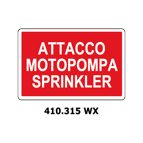 Targa ATTACCO MOTOPOMPA SPRINKLER - Trust Print