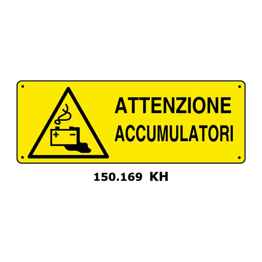 Targa ATTENZIONE ACCUMULATORI - Trust Print