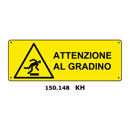 Targa ATTENZIONE AL GRADINO - Trust Print