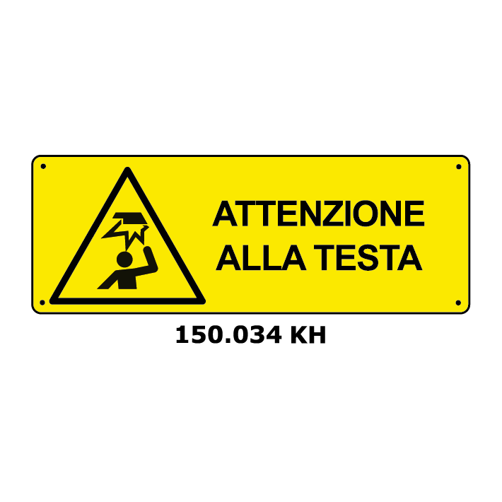 Targa ATTENZIONE ALLA TESTA - Trust Print