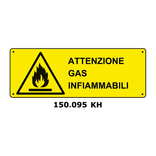 Targa ATTENZIONE GAS INFIAMMABILI - Trust Print