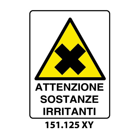 Targa ATTENZIONE SOSTANZE IRRITANTI - Trust Print