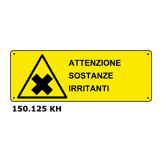 Targa ATTENZIONE SOSTANZE IRRITANTI - Trust Print