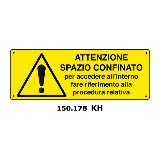Targa ATTENZIONE SPAZIO CONFINATO - Trust Print