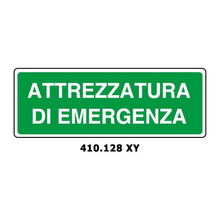 Targa ATTREZZATURA DI EMERGENZA - Trust Print