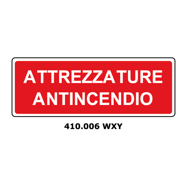 Targa ATTREZZATURE ANTINCENDIO - Trust Print