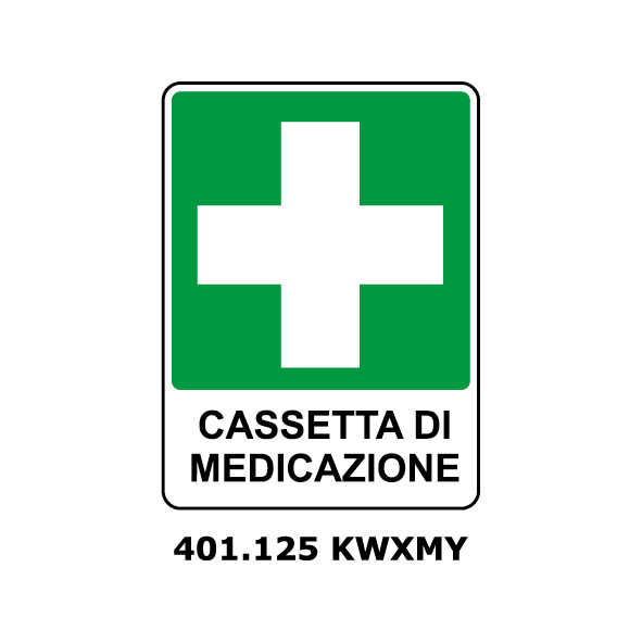 Targa CASSETTA DI MEDICAZIONE - Trust Print