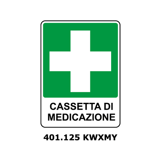 Targa CASSETTA DI MEDICAZIONE - Trust Print