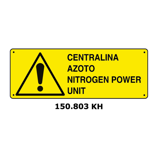 Targa CENTRALINA AZOTO e inglese - Trust Print