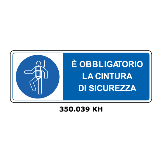 Targa E' OBBLIGATORIA LA CINTURA DI SICUREZZA - Trust Print