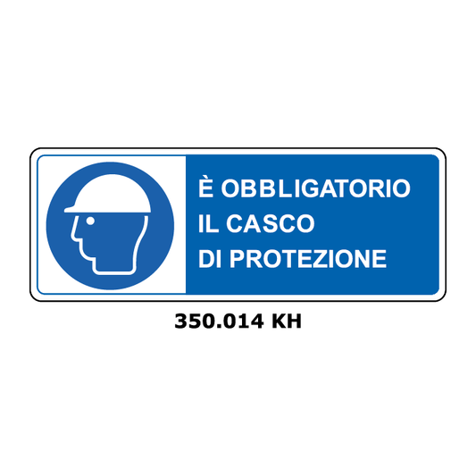 Targa E' OBBLIGATORIO IL CASCO DI PROTEZIONE - Trust Print