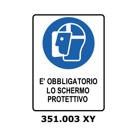 Targa E' OBBLIGATORIO LO SCHERMO PROTETTIVO - Trust Print