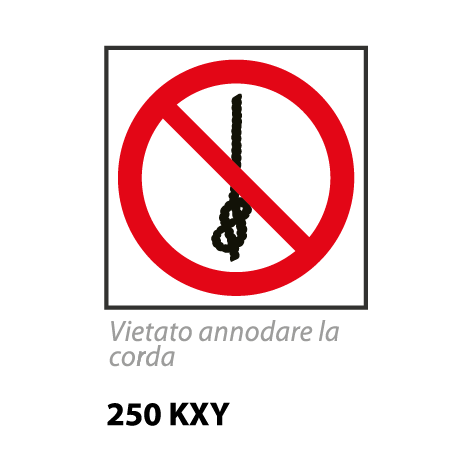 Targa E' VIETATO ANNODARE LA CORDA - Trust Print