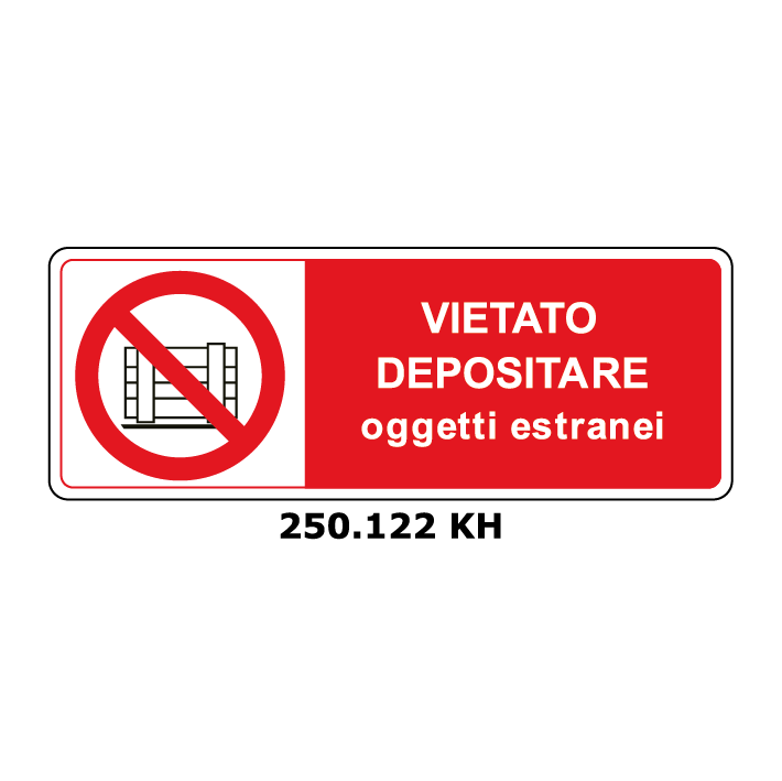Targa E' VIETATO DEPOSITARE oggetti estranei - Trust Print