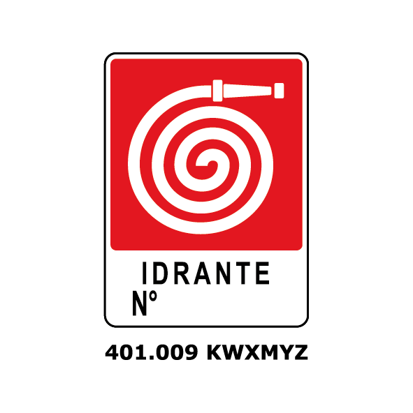 Targa IDRANTE N° - Trust Print