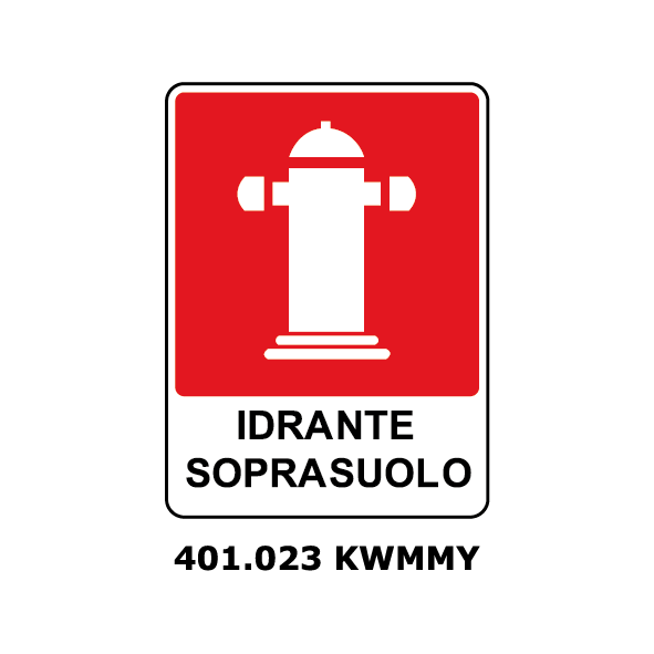 Targa IDRANTE SOPRASUOLO - Trust Print