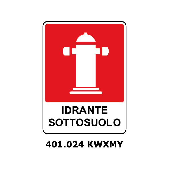 Targa IDRANTE SOTTOSUOLO - Trust Print