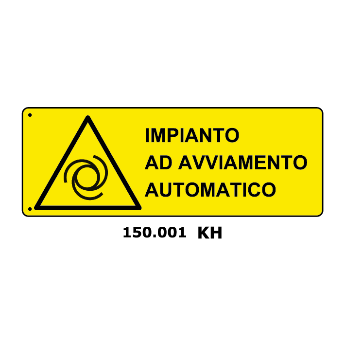 Targa IMPIANTO AD AVVIAMENTO AUTOMATICO - Trust Print