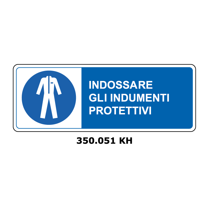 Targa INDOSSARE GLI INDUMENTI PROTETTIVI - Trust Print