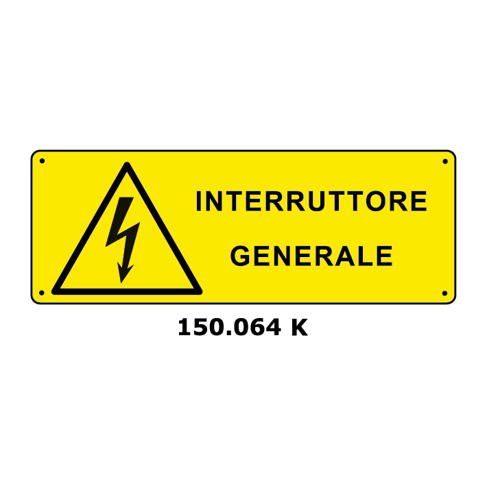 Targa INTERRUTTORE GENERALE - Trust Print