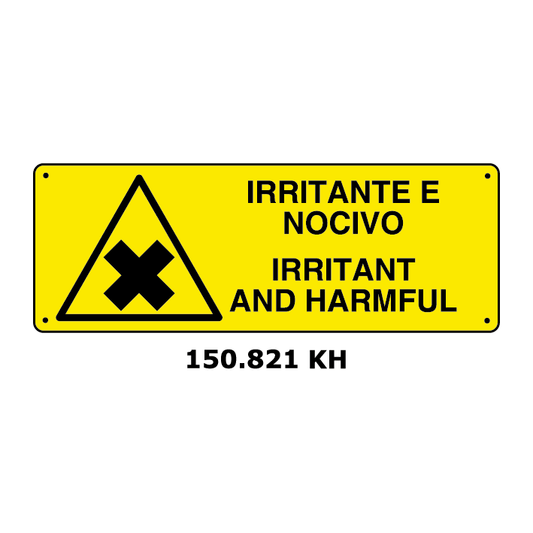 Targa IRRITANTE NOCIVO e inglese - Trust Print