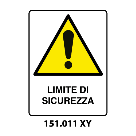 Targa LIMITE DI SICUREZZA - Trust Print