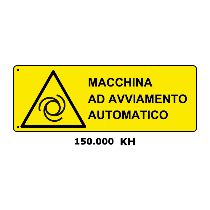 Targa MACCHINA AD AVVIAMENTO AUTOMATICO - Trust Print