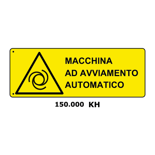 Targa MACCHINA AD AVVIAMENTO AUTOMATICO - Trust Print