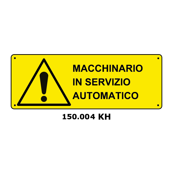 Targa MACCHINARIO IN SERVIZIO AUTOMATICO - Trust Print