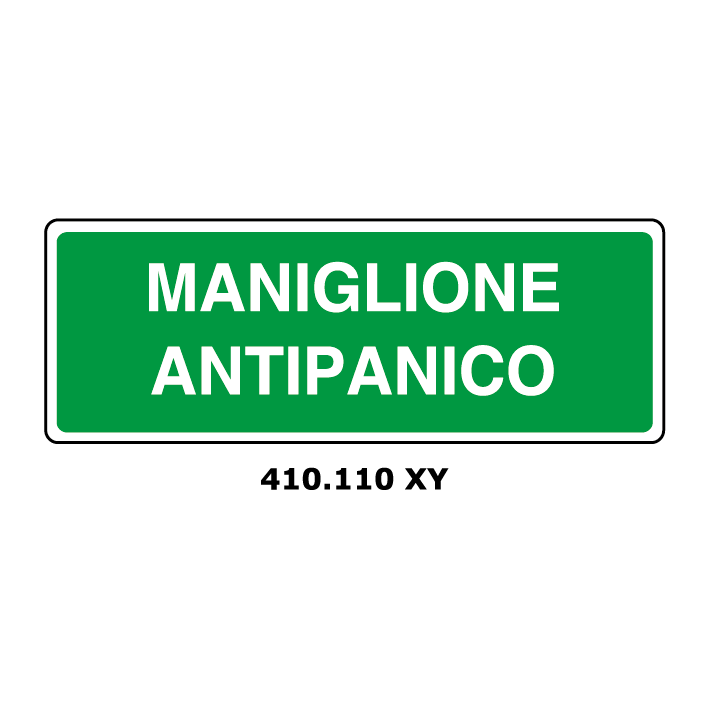Targa MANIGLIONE ANTIPANICO - Trust Print