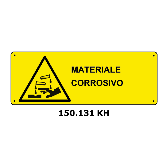 Targa MATERIALE CORROSSIVO - Trust Print