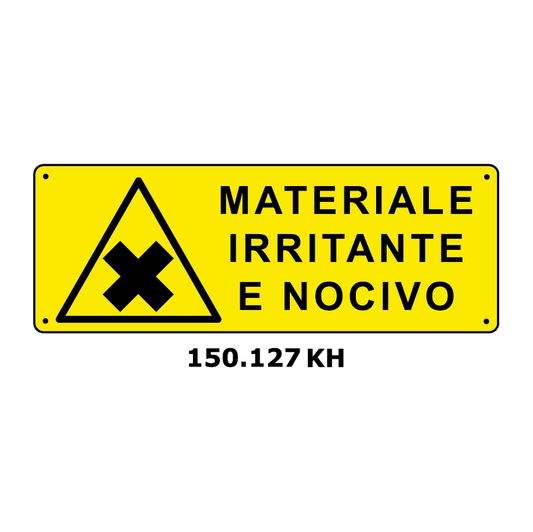 Targa MATERIALE IRRITANTE E NOCIVO - Trust Print