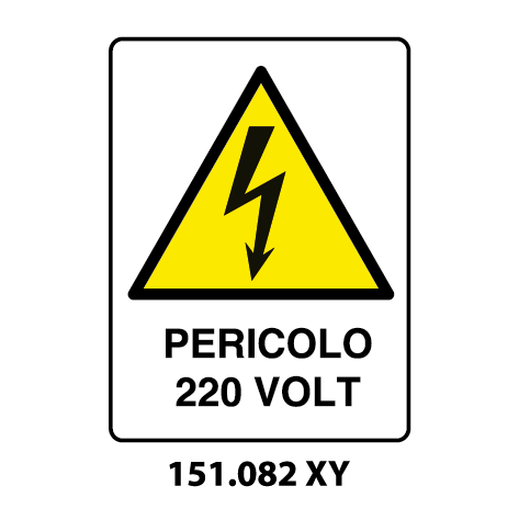 Targa PERICOLO 220 VOLT - Trust Print