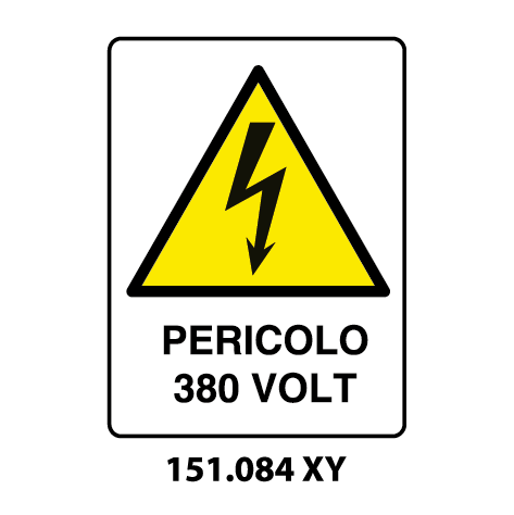 Targa PERICOLO 380 VOLT - Trust Print