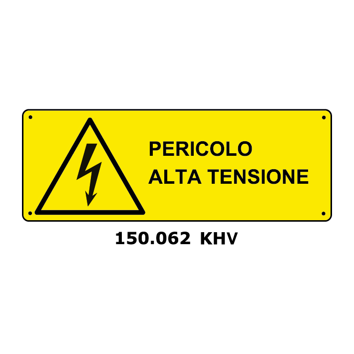 Targa PERICOLO ALTA TENSIONE - Trust Print