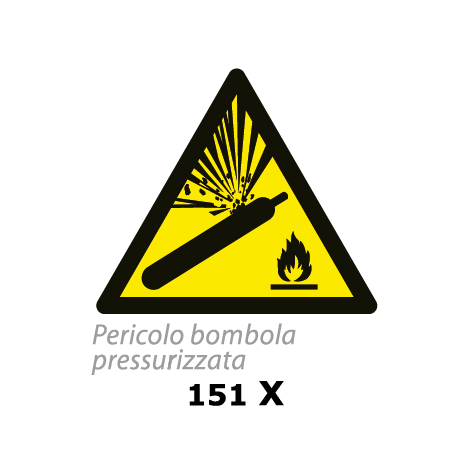 Targa PERICOLO BOMBOLA PRESSURIZZATA - Trust Print