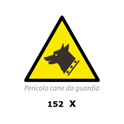 Targa PERICOLO CANE DA GUARDIA - Trust Print