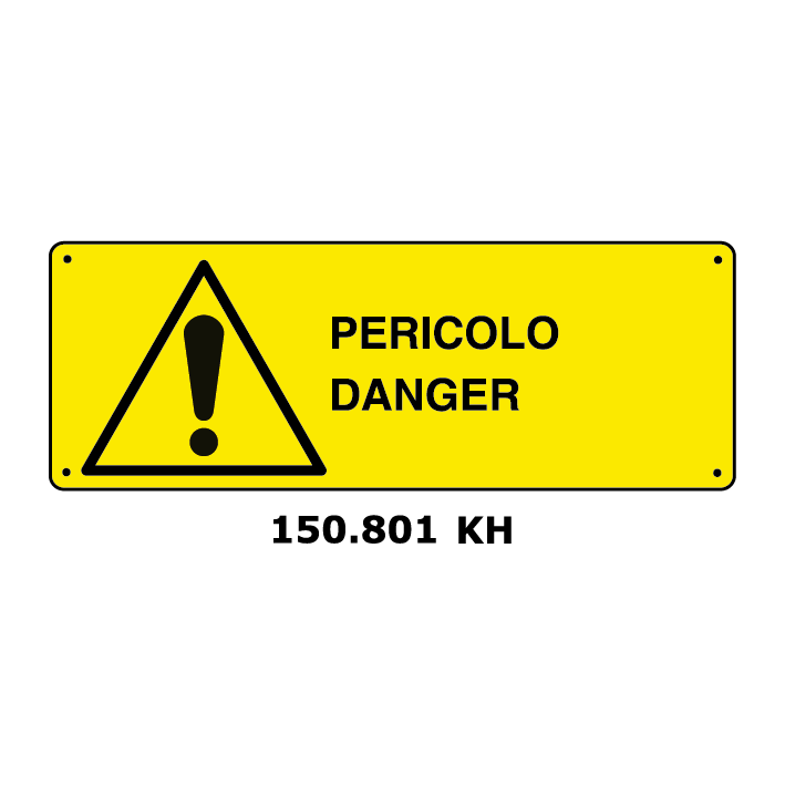 Targa PERICOLO DANGER - Trust Print